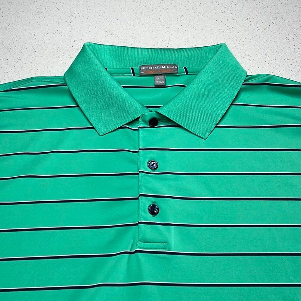 Peter Millar Summer Comfort Polo Shirt Mens XL w/sleeve emblem